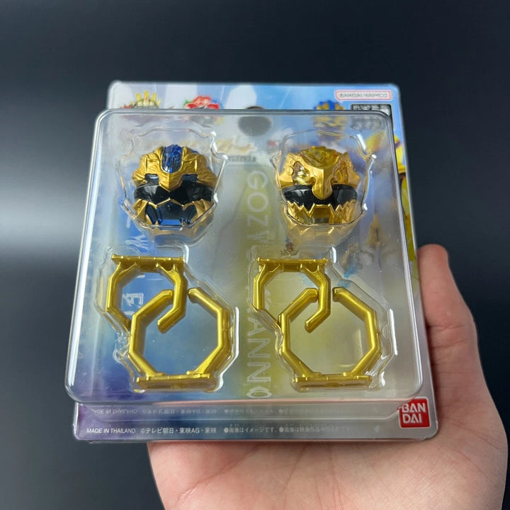 No.1 Sentai Gozyuger DX Sentai Ring Set Gozyu Leon & Gozyu Tyranno Bandai NEW