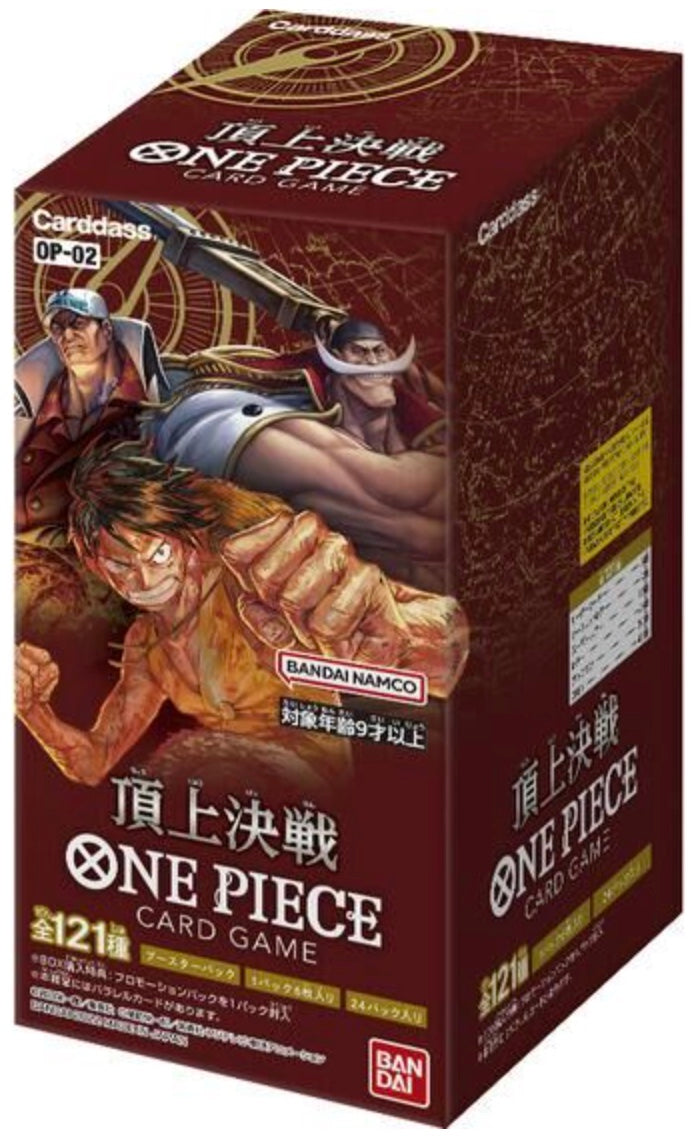 One Piece Card TCG OP-02 Paramount War Booster BOX New Unopened Japan