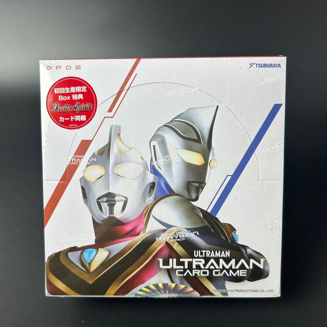 Ultraman Card Game Booster Pack 02 Raging Red and Blue BP02 Box 24 Pack New