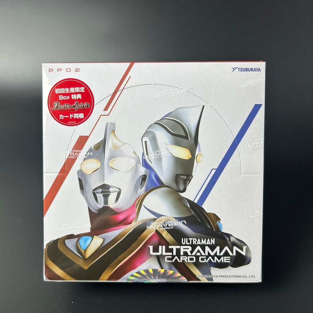 Ultraman Card Game Booster Pack 02 Raging Red and Blue BP02 Box 24 Pack New