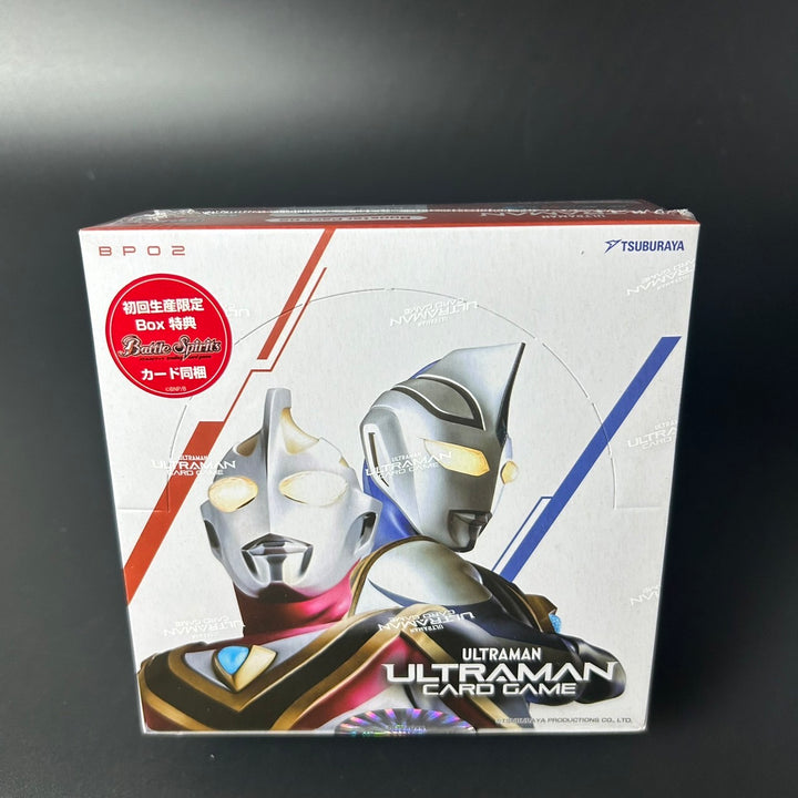 Ultraman Card Game Booster Pack 02 Raging Red and Blue BP02 Box 24 Pack New