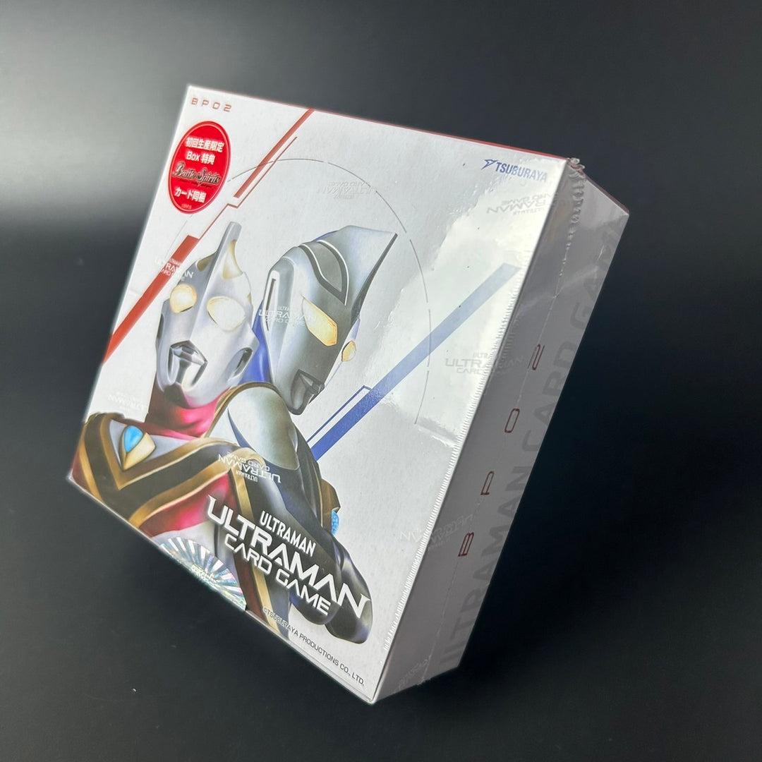 Ultraman Card Game Booster Pack 02 Raging Red and Blue BP02 Box 24 Pack New