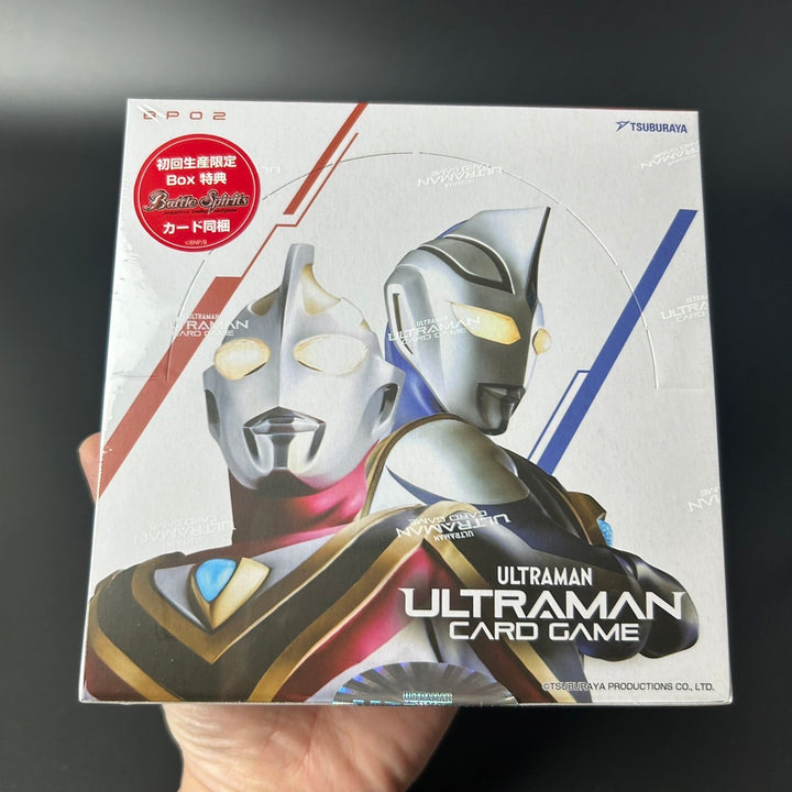 Ultraman Card Game Booster Pack 02 Raging Red and Blue BP02 Box 24 Pack New