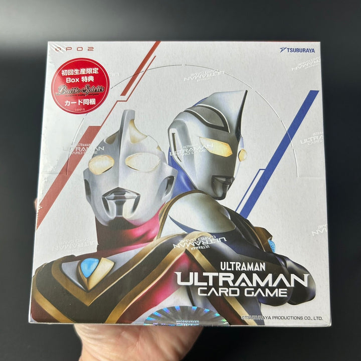 Ultraman Card Game Booster Pack 02 Raging Red and Blue BP02 Box 24 Pack New