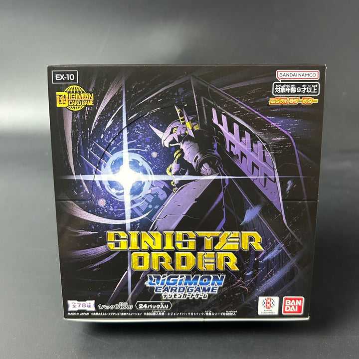 Digimon CCG SINISTER ORDER Extra Booster BOX EX-10 Japanese Sealed New