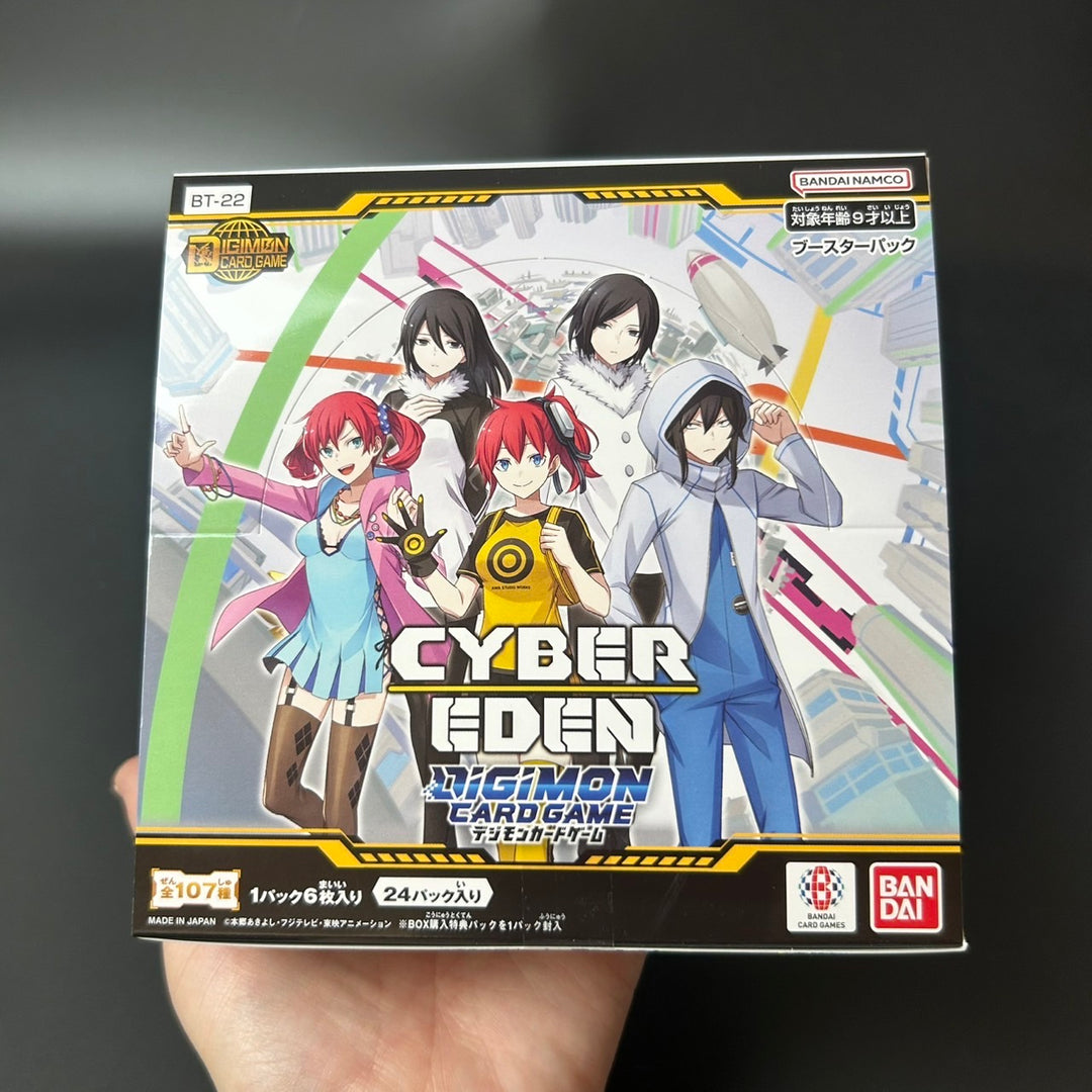 DIGIMON CARD GAME CYBER EDEN BT-22 Booster BOX Japanese Sealed New