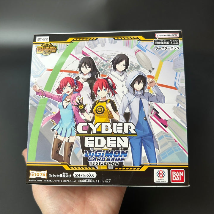 DIGIMON CARD GAME CYBER EDEN BT-22 Booster BOX Japanese Sealed New