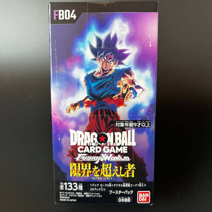 Dragon Ball Card TCG Fusion World FB04 Ultra Limit Booster BOX New Unopened Japan