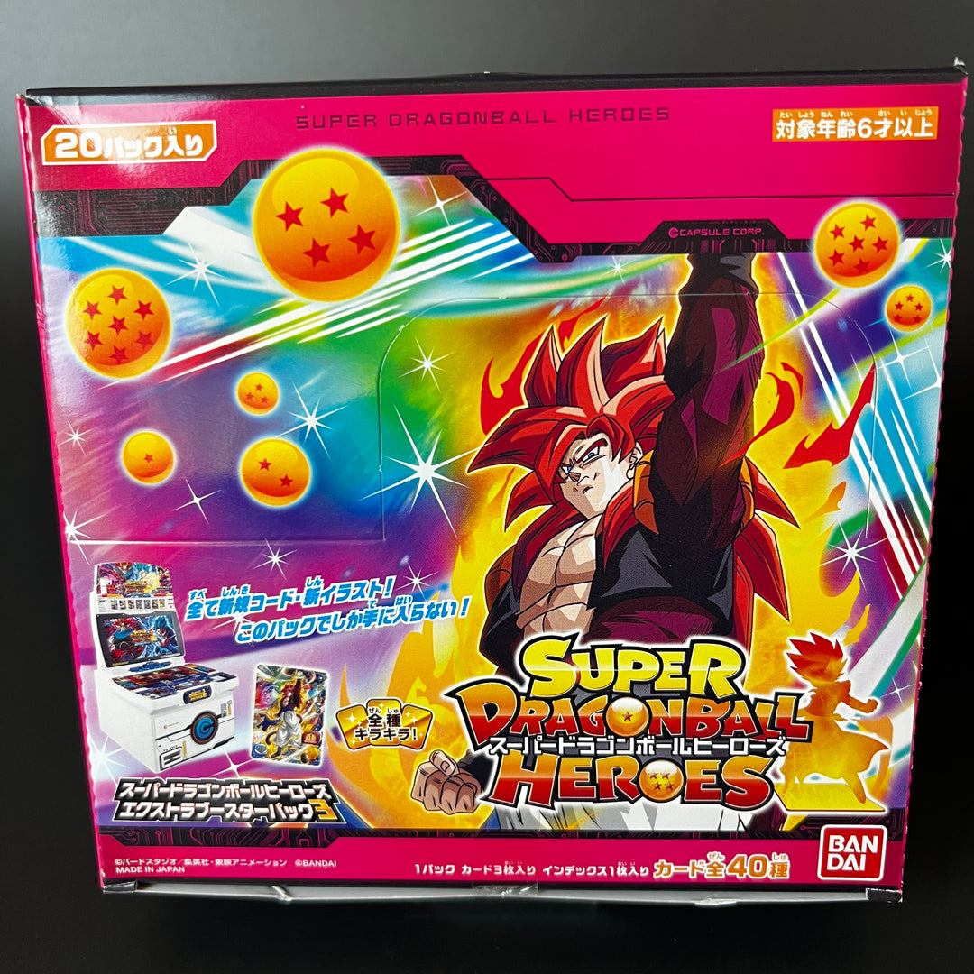 Super Dragon Ball Heroes Extra Booster Pack TCG Vol.3 PUMS13 Booster BOX New Unopened Japan