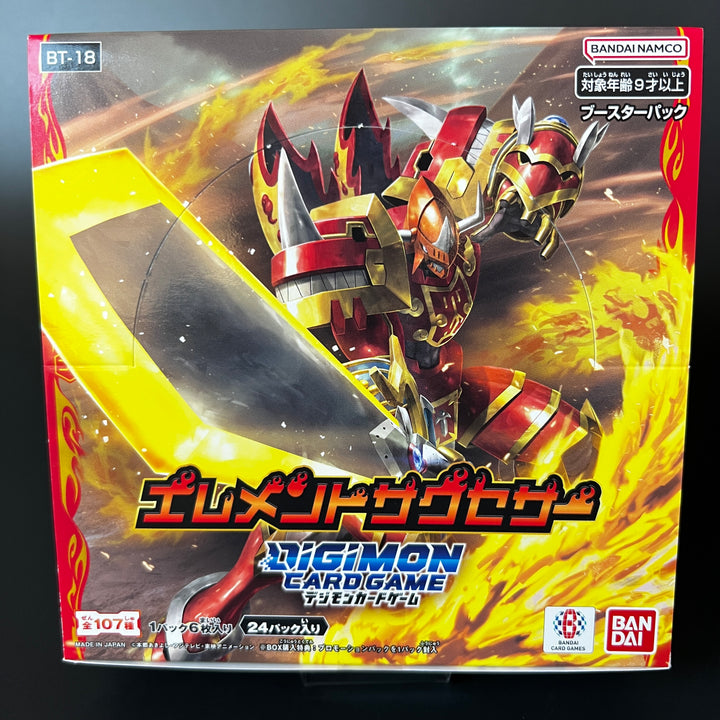 Digimon Card Game Element Successor BT-18 Booster BOX New Unopened Japan