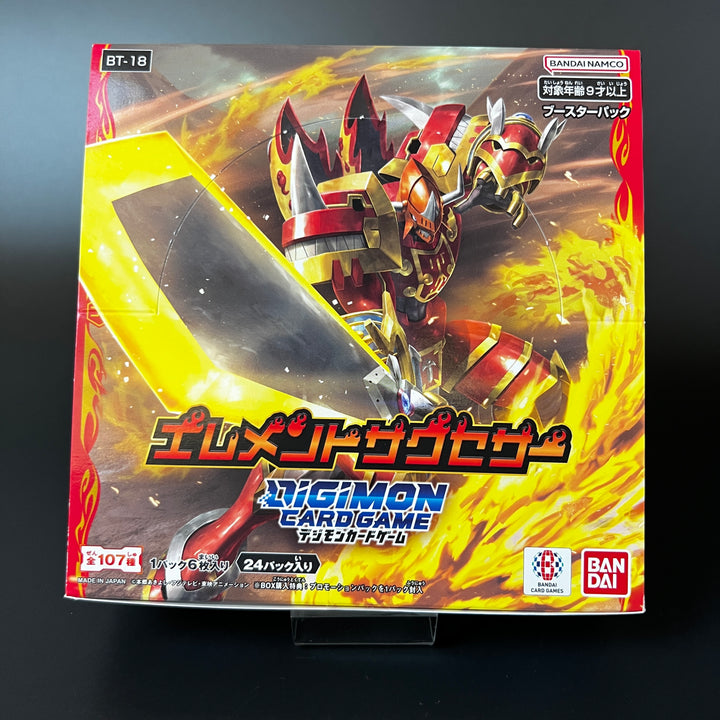 Digimon Card Game Element Successor BT-18 Booster BOX New Unopened Japan
