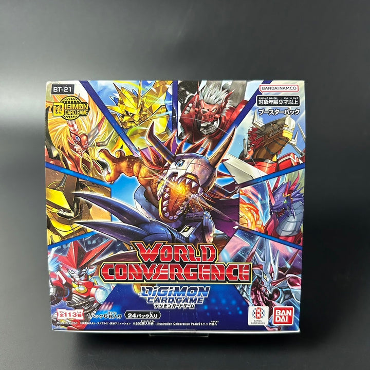 DIGIMON CARD GAME WORLD CONVERGENCE Booster BOX BT-21 Japanese Sealed New