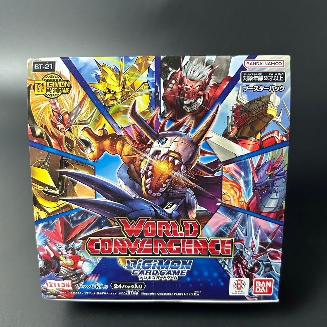 DIGIMON CARD GAME WORLD CONVERGENCE Booster BOX BT-21 Japanese Sealed New