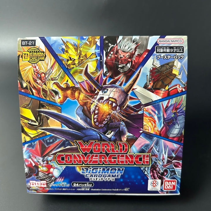 DIGIMON CARD GAME WORLD CONVERGENCE Booster BOX BT-21 Japanese Sealed New