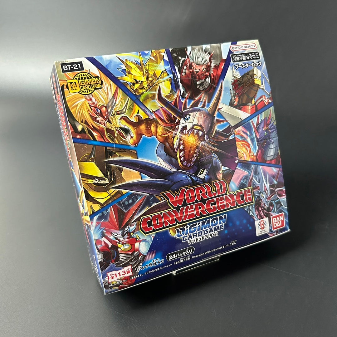 DIGIMON CARD GAME WORLD CONVERGENCE Booster BOX BT-21 Japanese Sealed New