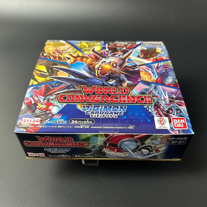 DIGIMON CARD GAME WORLD CONVERGENCE Booster BOX BT-21 Japanese Sealed New
