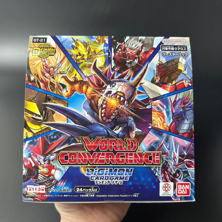 DIGIMON CARD GAME WORLD CONVERGENCE Booster BOX BT-21 Japanese Sealed New