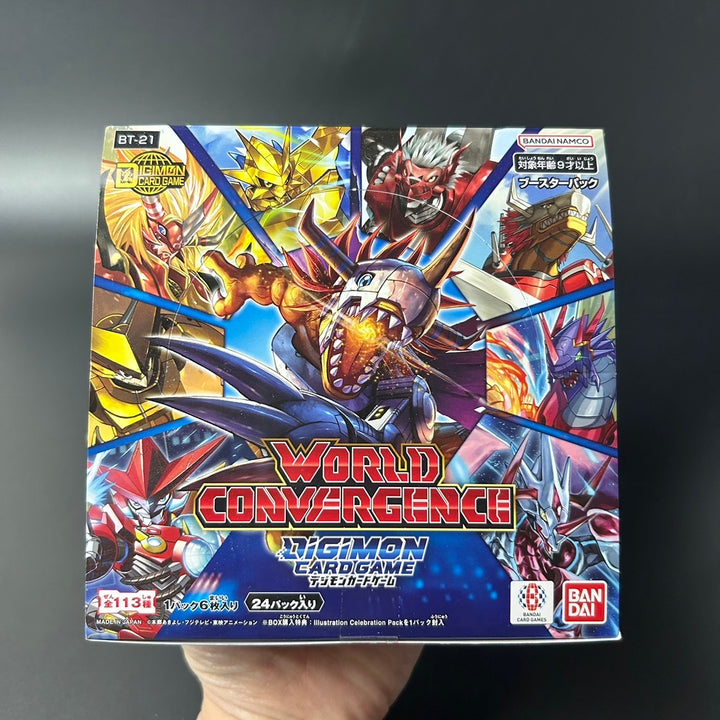 DIGIMON CARD GAME WORLD CONVERGENCE Booster BOX BT-21 Japanese Sealed New