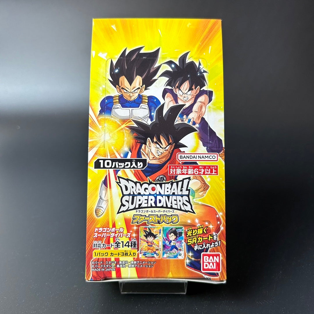 Dragon Ball Super Divers First Pack BANDAI Booster Box New Unopened Japan