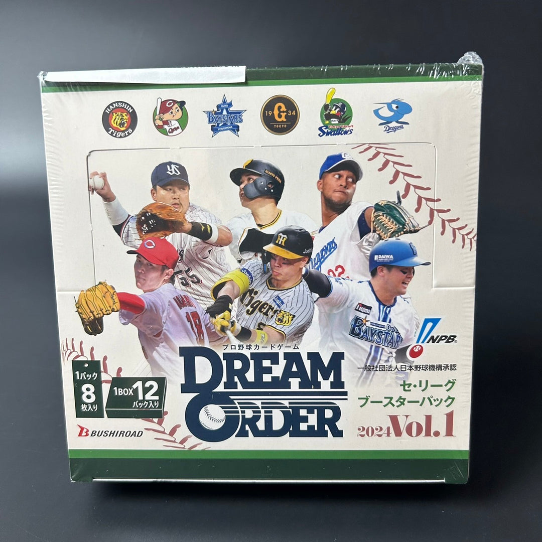 NPB Baseball Card Game DREAM ORDER Central League Booster 2024 Vol.1 Sealed Box