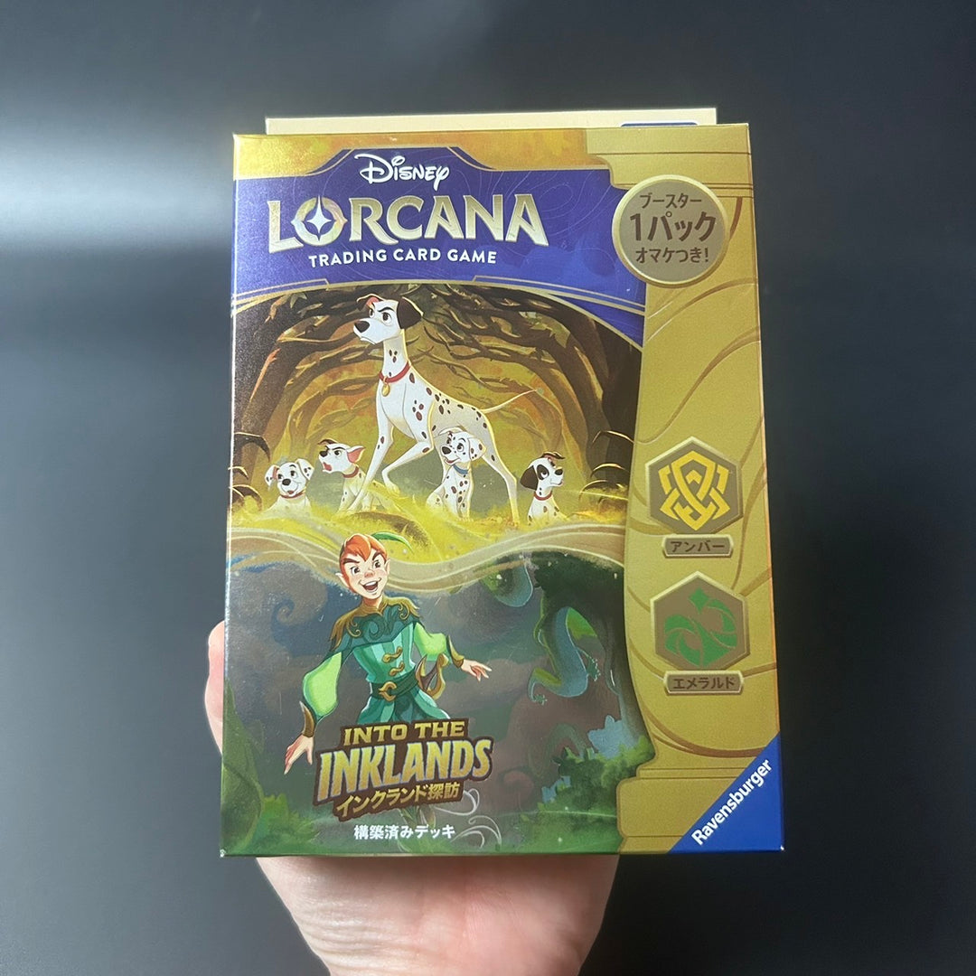 Disney Lorcana TCG Into The Inklands Structure Deck Amber Emerald Japanese NEW