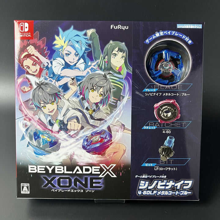 BEYBLADE X XONE SWITCH Software + DLC & Shinobi Knife 4-60LF 2024 Sealed New